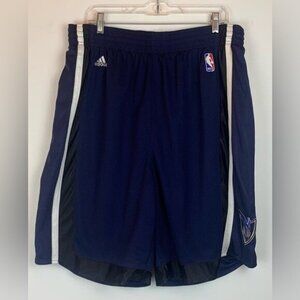 Dallas Mavericks Adidas Shorts Basketball NBA Blue Retro Shorts Licensed‎ Sz XL